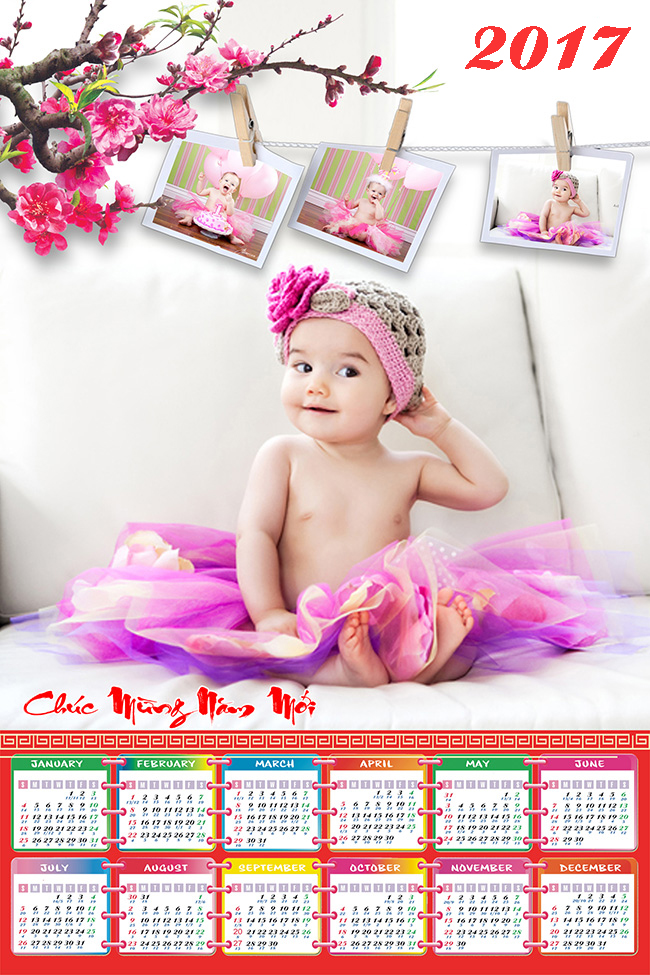 lịch tết cho bé